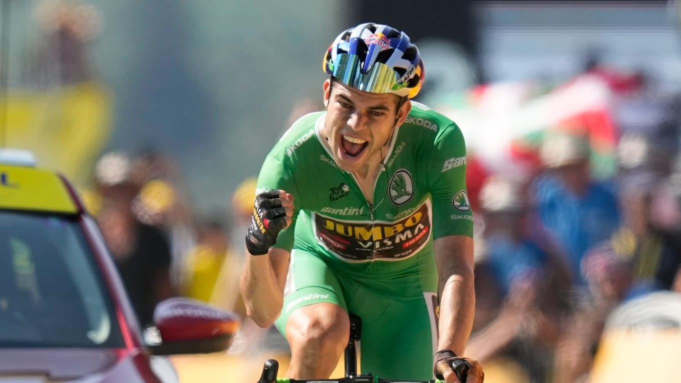 Belgický cyklista Wout van Aert počas Tour de France 2022.