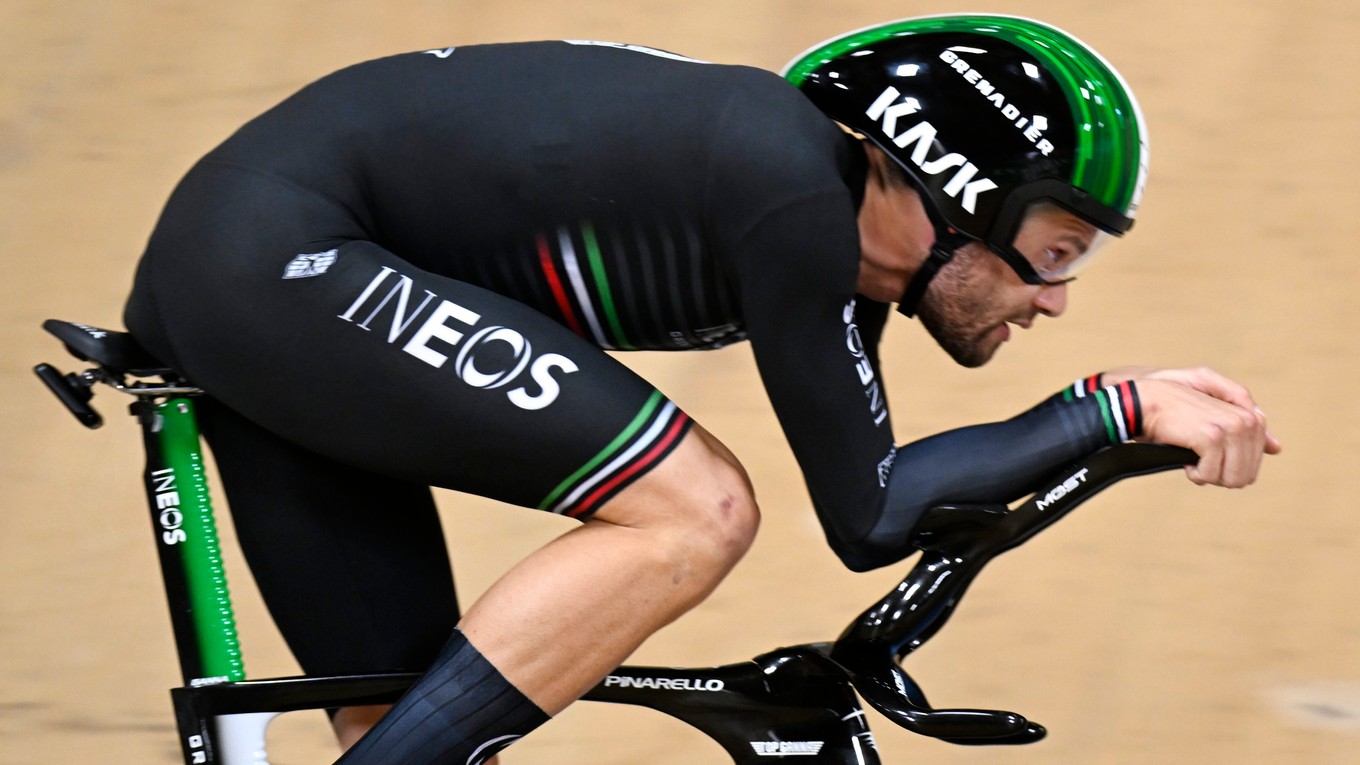 Taliansky cyklista Filippo Ganna.