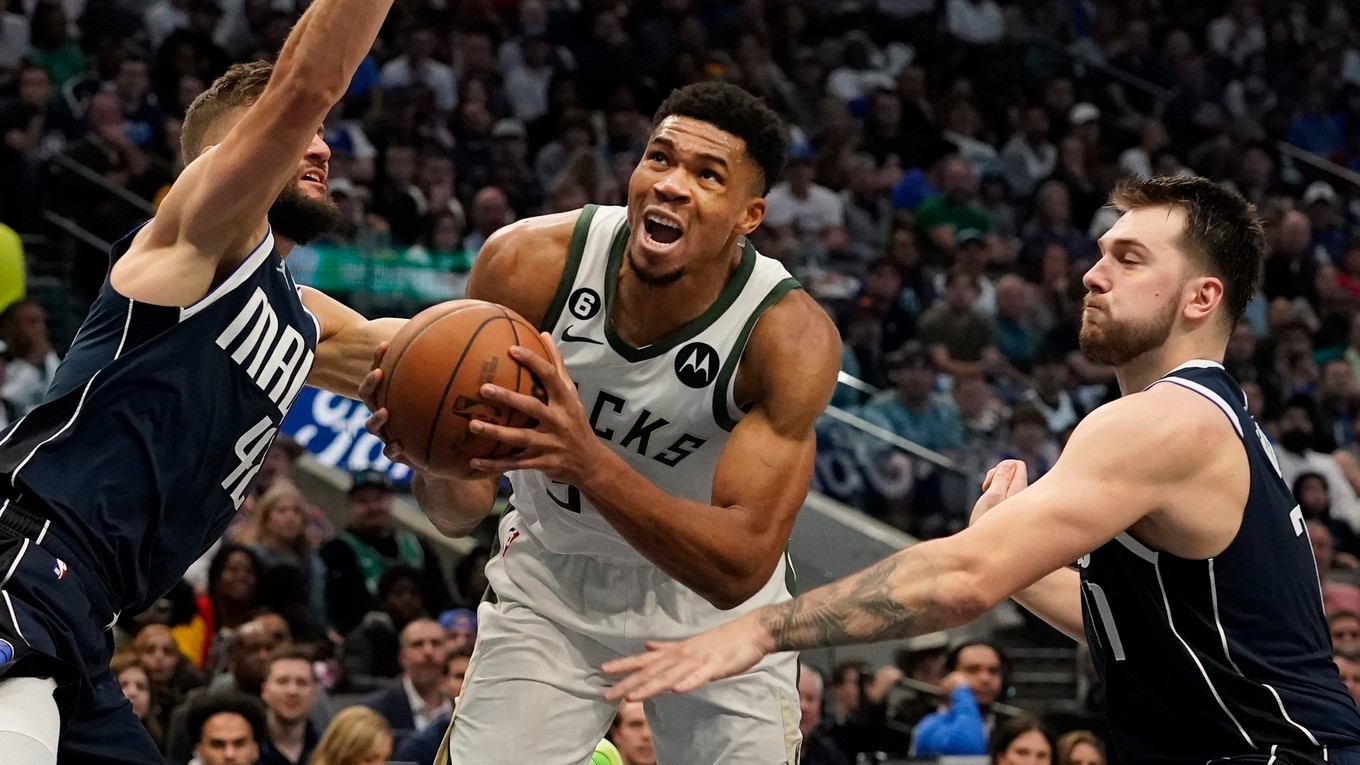 Grécky basketbalista Giannis Antetokounmpo. 