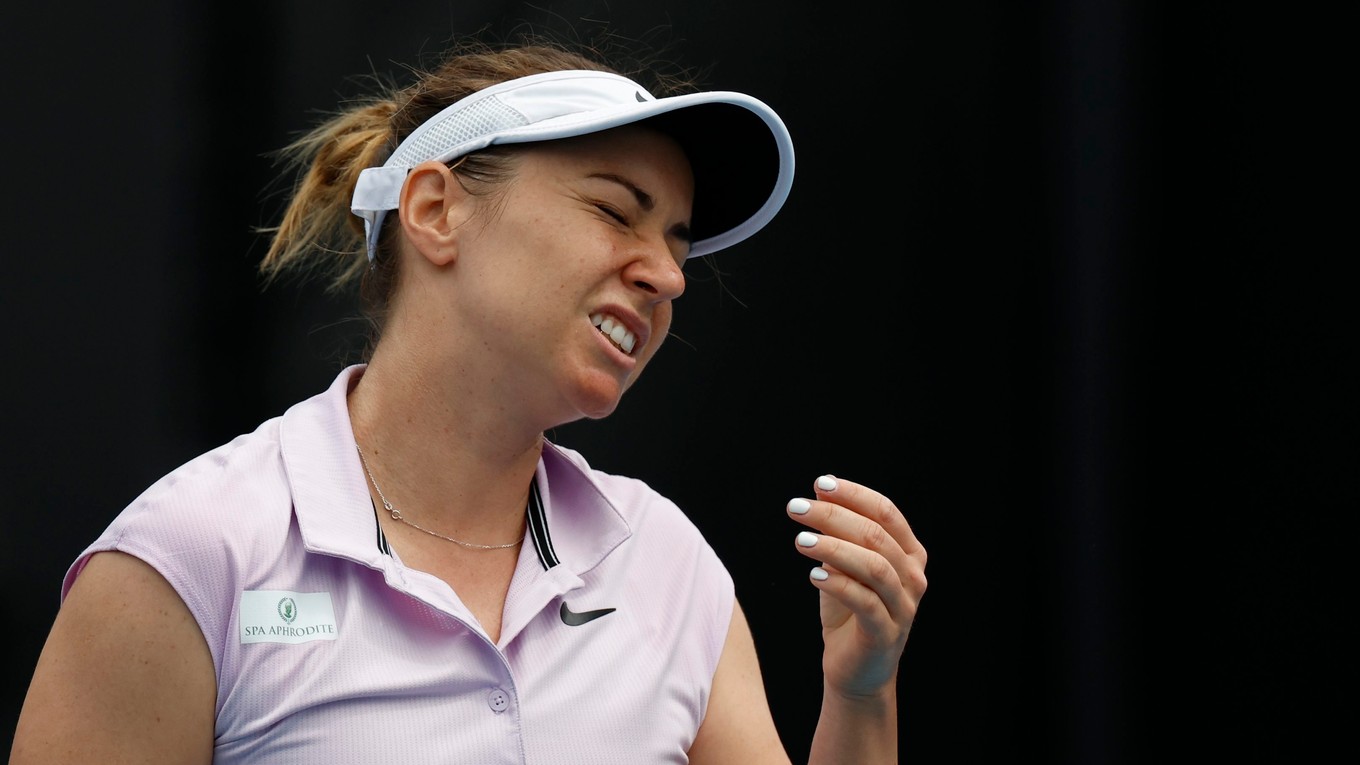 Slovenská tenistka Kristína Kučová na Australian Open 2023. 