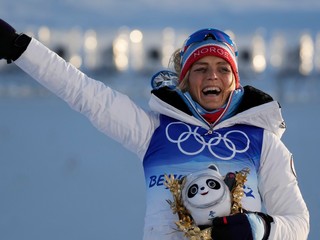 Nórska olympijská víťazka v behu na lyžiach Therese Johaugová.