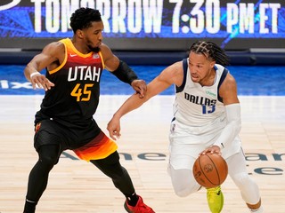 Donovan Mitchell z Utahu a Jalen Brunson z Dallasu.