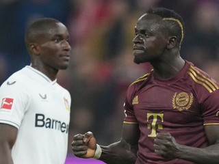 Senegalský útočník Sadio Mané v drese Bayernu Mníchov. 
