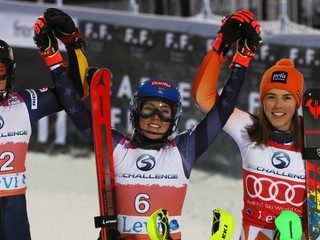 Mikaela Shiffrinová triumfovala v Levi pred Annou Swennovou-Larssonovou a Petrou Vlhovou.