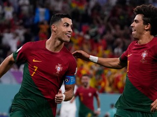 Cristiano Ronaldo strelil gól do siete Ghany na MS vo futbale 2022.