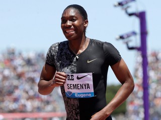 Juhoafrická atlétka Caster Semenyaová. 