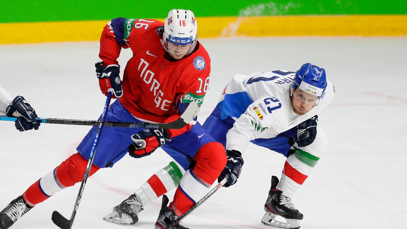 Nórsko dnes na MS v hokeji 2021 zdolalo Taliansko.