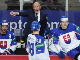 Craig Ramsay počas zápasu Slovensko - Bielorusko na MS v hokeji 2021.