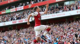 Aaron Ramsey v drese Arsenalu.