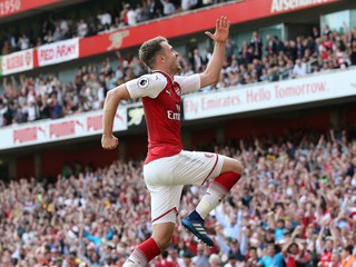 Aaron Ramsey v drese Arsenalu.