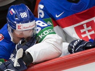 Kristián Pospíšil v zápase Slovensko - Kazachstan na MS v hokeji 2022.