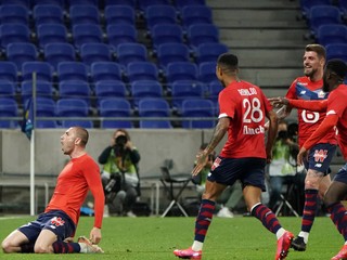 Futbalisti tímu Olympique Lyon.