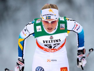 Švédska reprezentantka v behu na lyžiach Maja Dahlqvistová.
