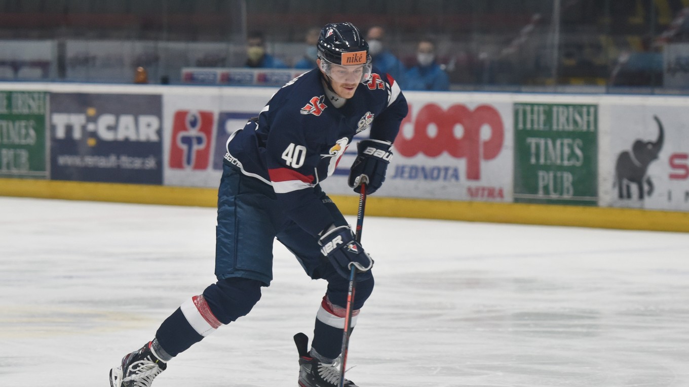 Rastislav Gašpar v drese HC Slovan Bratislava.