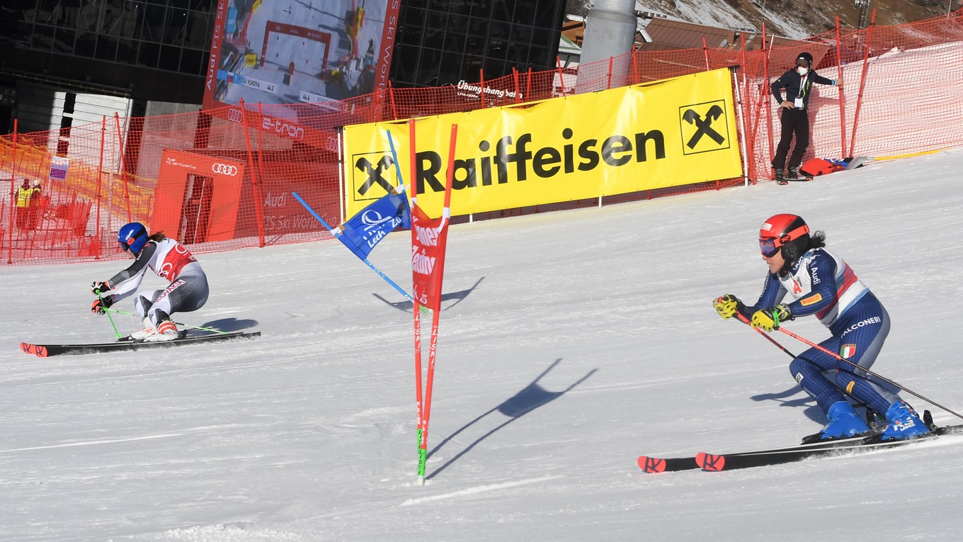Petra Vlhová a paralelný obrovský slalom v stredisku Lech Zürs.