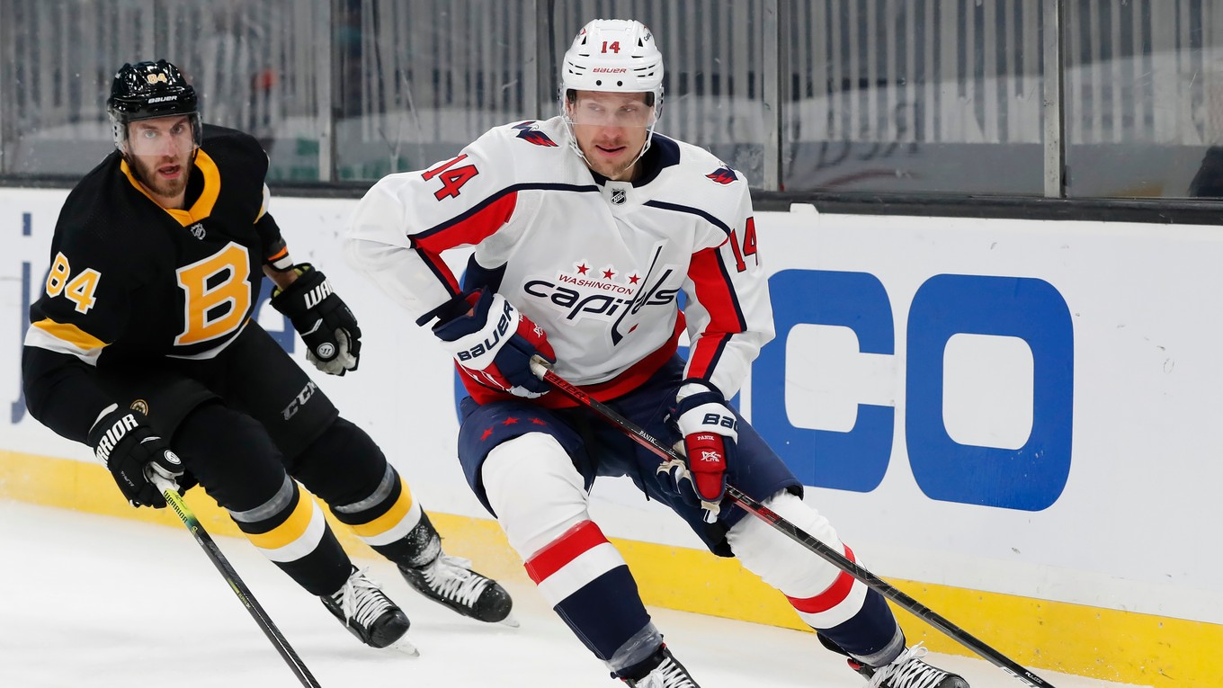 Richard Pánik v drese Washington Capitals.