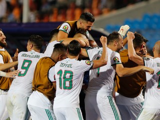 Futbalisti Alžírska.