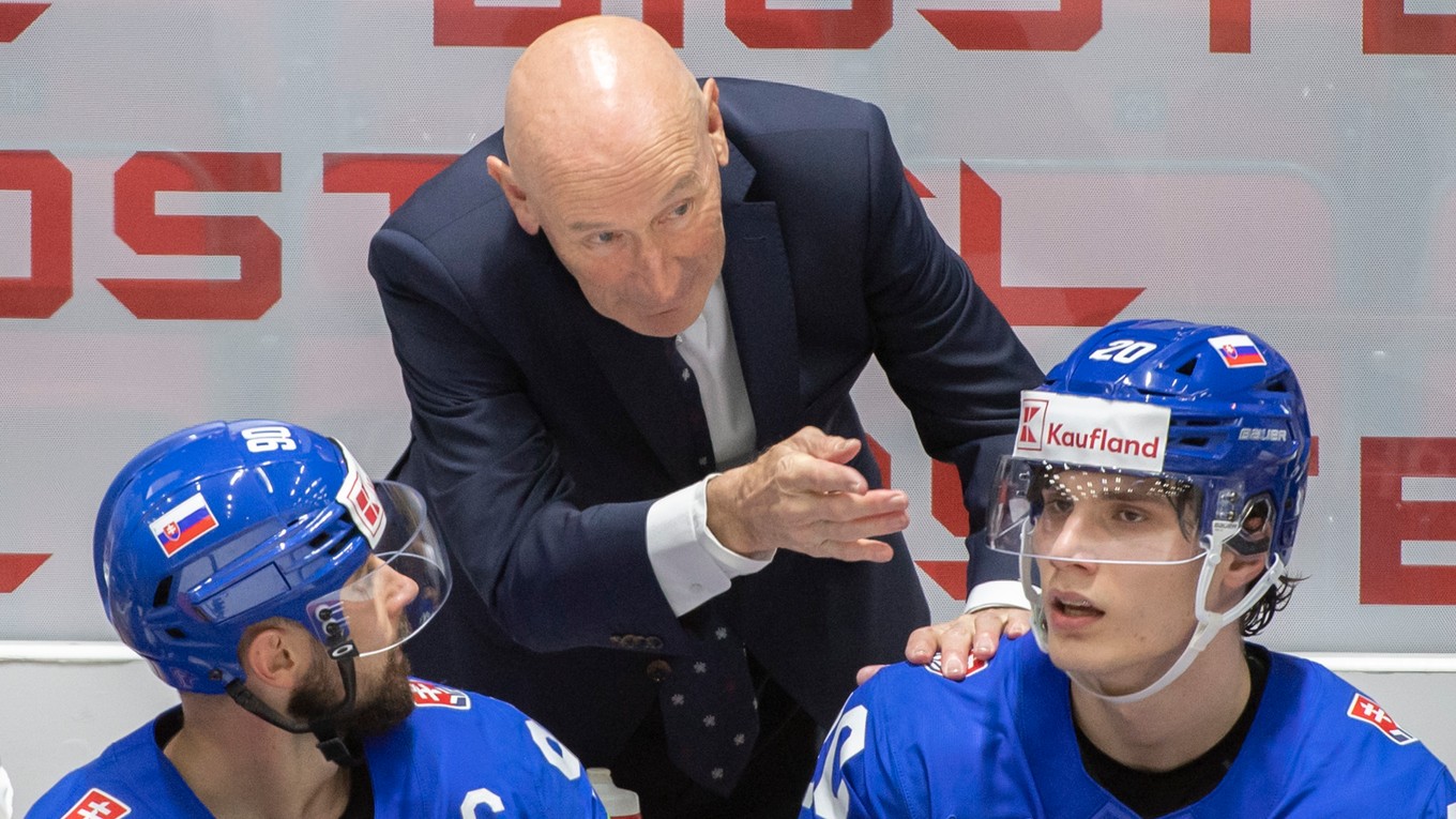 Craig Ramsay, Tomáš Tatar a Juraj Slafkovský na MS v hokeji 2022.