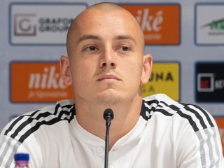 Brankár ŠK Slovan Bratislava Adrián Chovan.