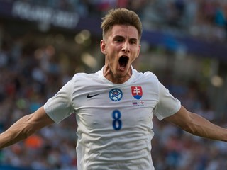Martin Chrien v drese reprezentácie Slovenska do 21 rokov.