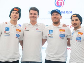 Teo Žampa, Martin Hyška, Adam Žampa a Andreas Žampa.