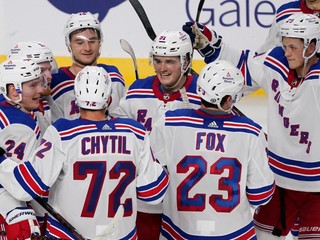 Hokejisti New York Rangers, ilustračná fotografia.