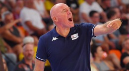 Tréner slovenskej basketbalovej reprezentácie Aramis Naglič.