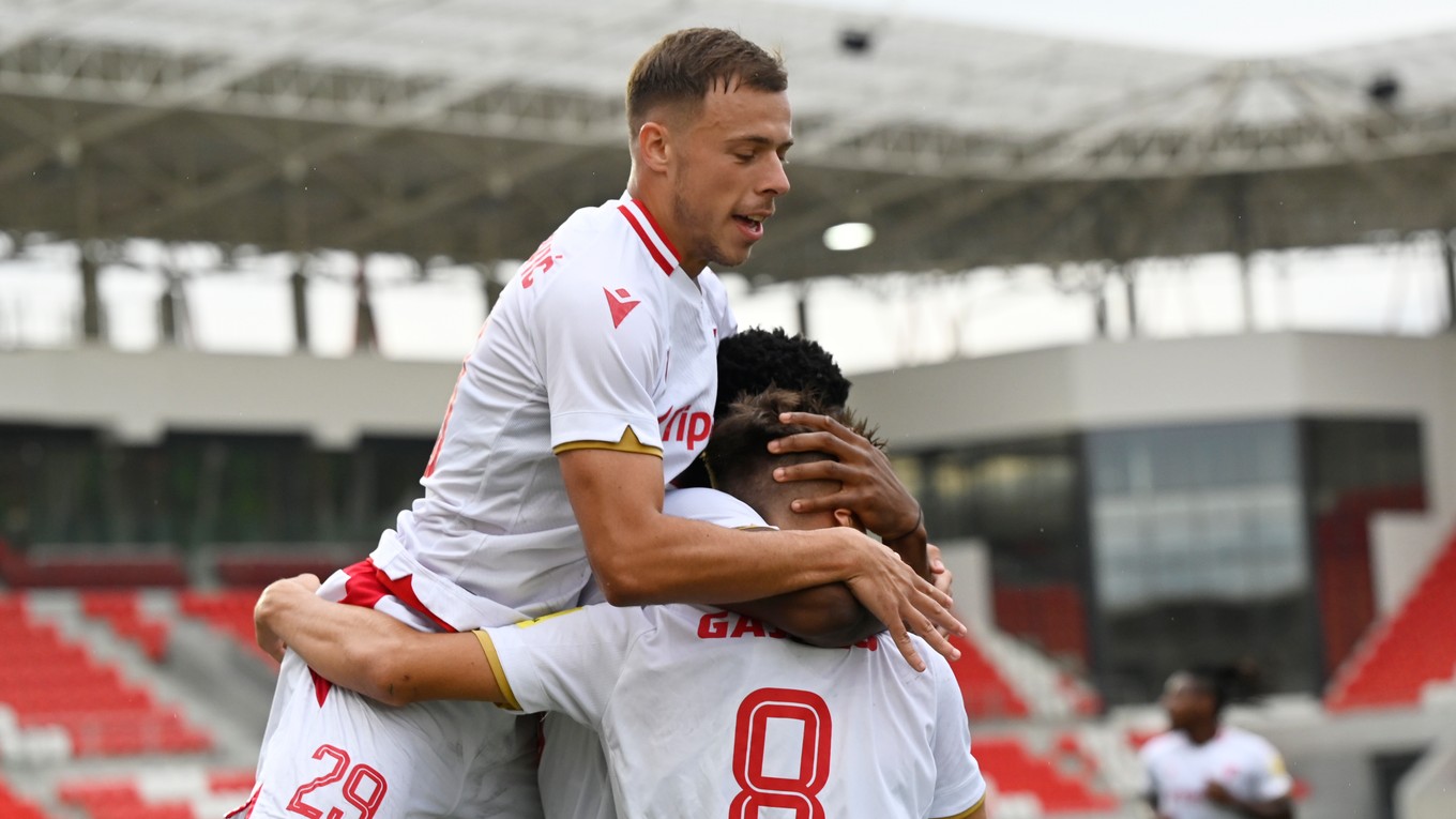 Futbalisti AS Trenčín.