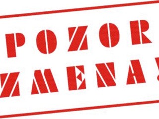 Zmeny v obsadení R a DZ na 26.-27.05.2018