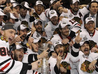 Hokejisti Chicaga Blackhawks, víťazi Stanley Cupu v roku 2010.