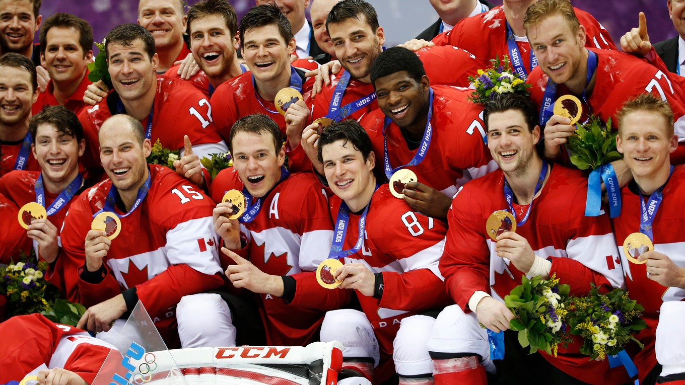 Víťazi poslednej olympiády s účasťou hráčov NHL na ZOH 2014 v Soči - kanadskí hokejisti.