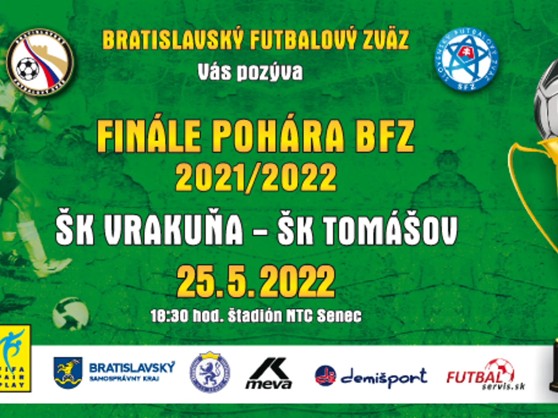 Víťazom pohára BFZ je ŠK Vrakuňa