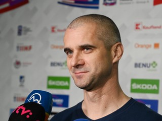 Tréner slovenskej hokejovej reprezentácie do 18 rokov Ivan Feneš.