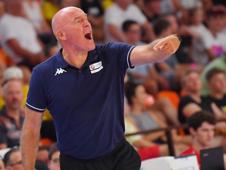 Tréner slovenskej basketbalovej reprezentácie Aramis Naglič.