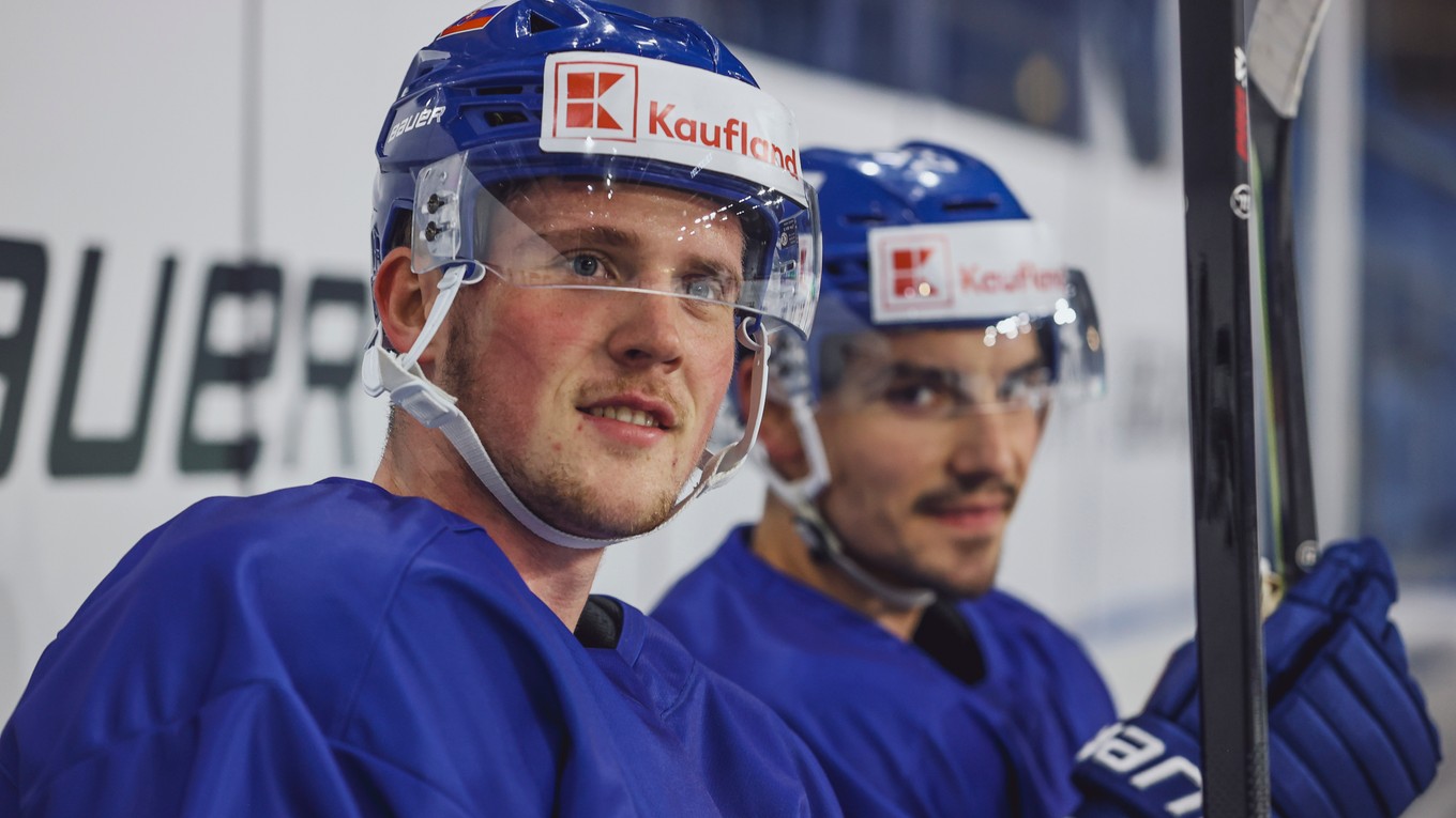 Slovenský hokejista Jakub Minárik v reprezentačnom drese.