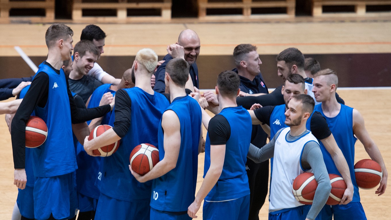 Slovenská basketbalová reprezentácia, ilustračná fotografia.