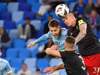 Momentka zo zápasu Fortuna ligy ŠK Slovan Bratislava - FC Spartak Trnava.