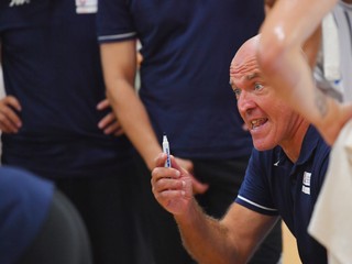 Tréner slovenských basketbalistov Aramis Naglič.