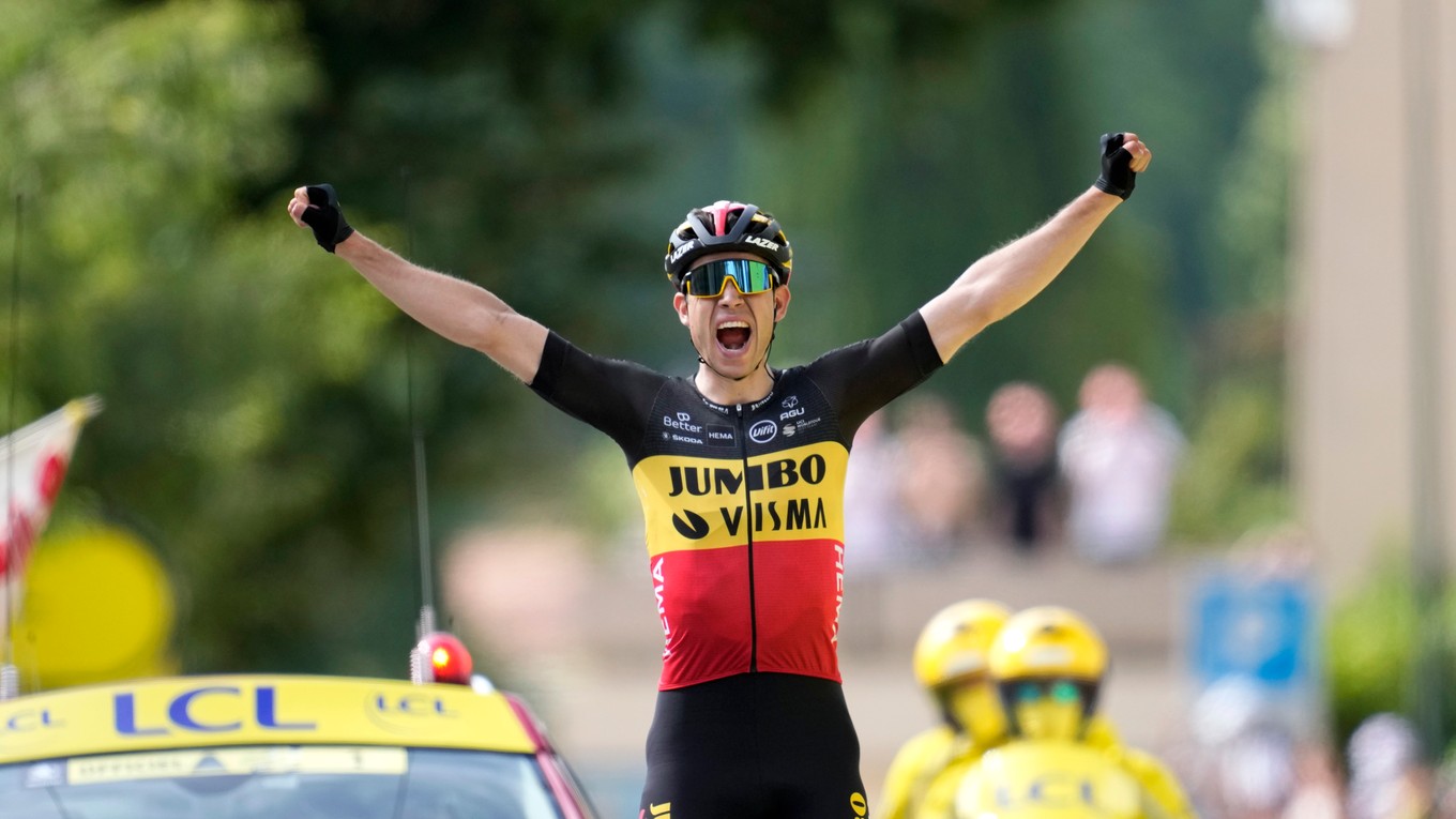 Wout van Aert vyhral 11. etapu na Tour de France 2021.
