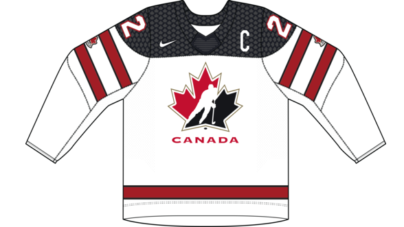 Kanada na MS v hokeji 2024 - dresy doma. 