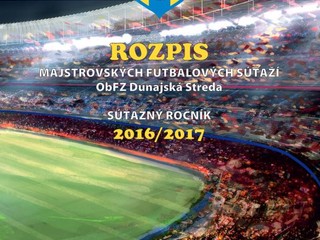 ROZPIS SÚŤAŽE 2016/2017