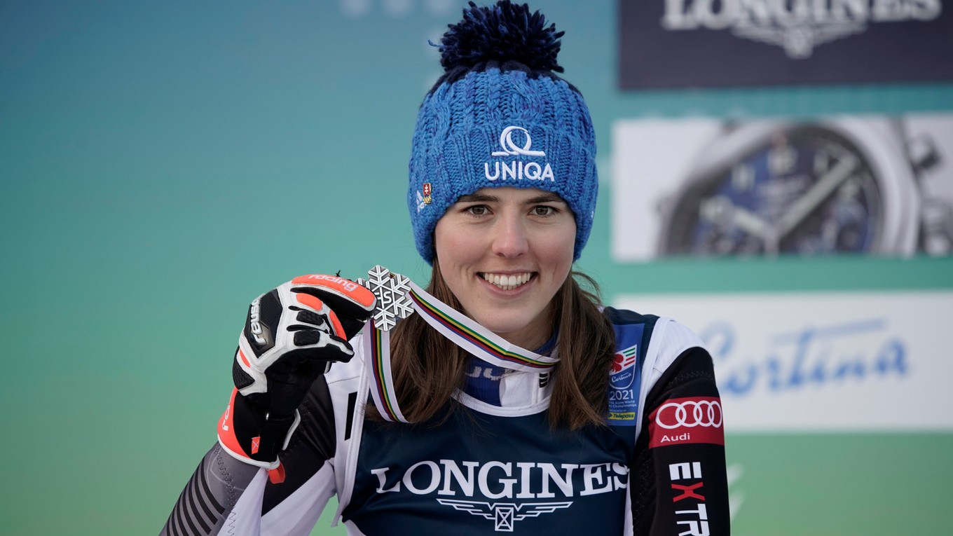 Petra Vlhová získala striebro v alpskej kombinácii na MS v Aare 2019 aj v Cortine d'Ampezzo 2021.