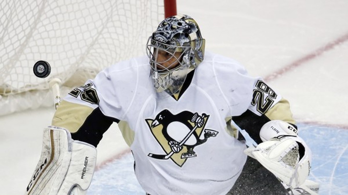 Marc-Andre Fleury v drese Pittsburghu.