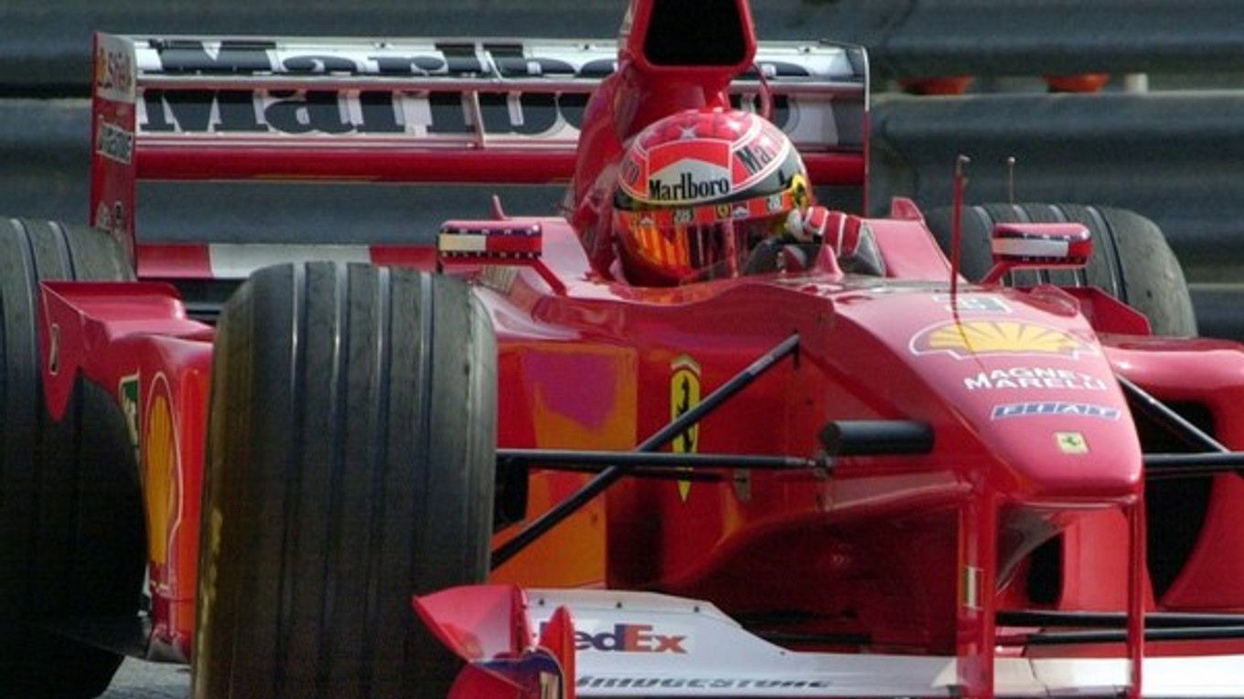 Michael Schumacher na monoposte Ferrari.