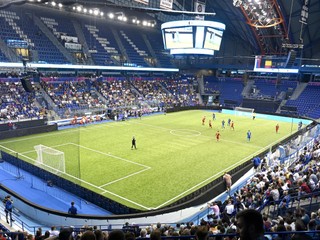 Momentka zo zápasu Slovensko - Belgicko v košickej Steel Arene na ME v malom futbale 2022 (EMF EURO).