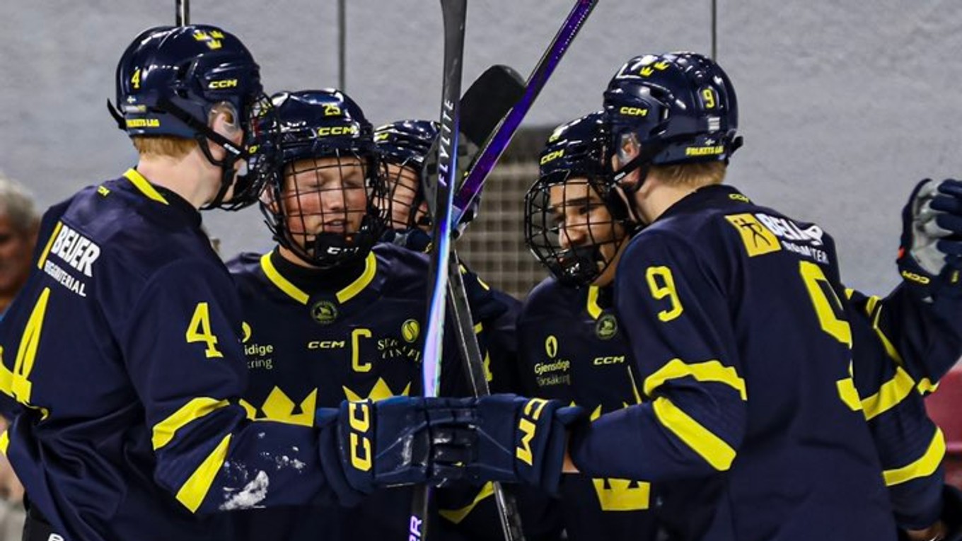 Hokejisti Švédska do 18 rokov. 