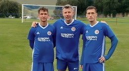 Zľava Jozef Bľanda, jeho otec Jozef Bľanda st. a Kamil Bľanda.
