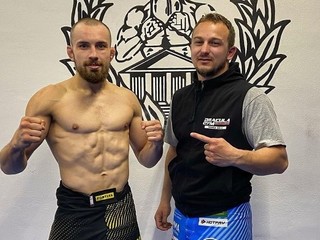 Ľudovít Klein a jeho tréner Pavol Kuruc.