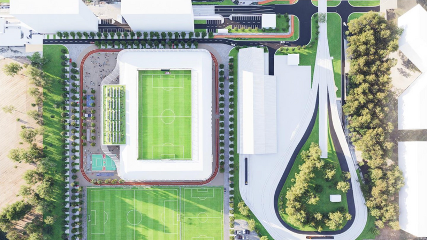 Vizuál nového štadiónu FC Petržalka.