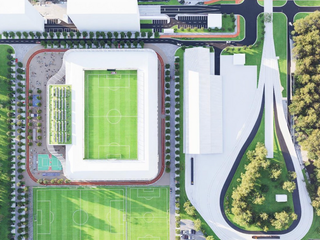 Vizuál nového štadiónu FC Petržalka.